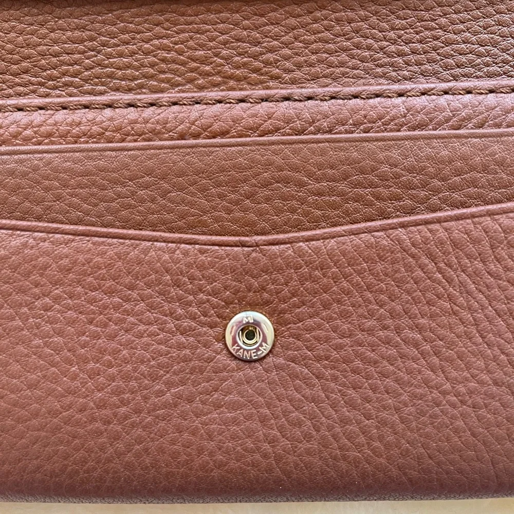 Michael Kors Slim Flap Wallet - Brown - Picture 9 of 17